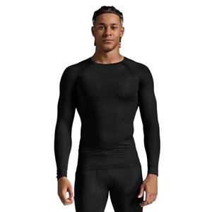 2XU Core Compression hardloopshirt lange mouw Black/No Logo Heren