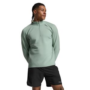 2XU Ignition Hyper-Haptic 1/4 Zip Eucalyptus/Black Reflective Heren