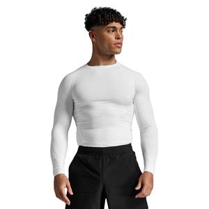 2XU Core Compression hardloopshirt lange mouw White/No Logo Heren