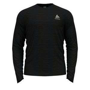 Odlo Run Easy Warm Millennium Element hardloopshirt lange mouw zwart heren