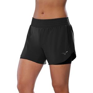 Mizuno 2in1 4.5 Short Hardloopshorts Dames