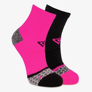 Osaga 2 paar dames hardloopsokken roze zwart