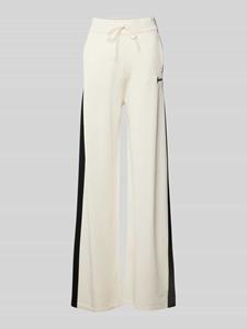 Guess Activewear Wide leg sweatpants met labelstitching