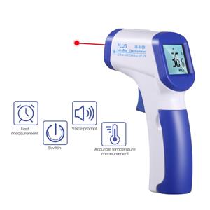 Beautyyy Oorvoorhoofdthermometer Mini digitaal infrarood babytemperatuurmeterinstrument voor kinderen blauw