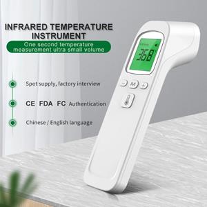 Healthy Skin Contactloze LCD digitale handbediende infraroodthermometer voor lichaams-/oppervlaktetemperatuur groen