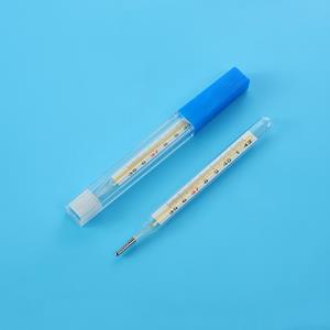 Keep Health Care Kwikvrij Niet-giftige klassieke glazen orale thermometer C&F-thermometer met dubbele schaal Klinisch meetapparaat op groot scherm Koortstemperatuur
