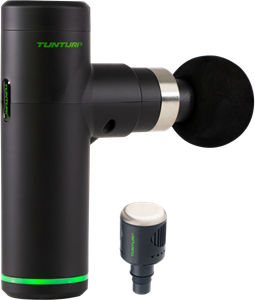 Tunturi Massage Gun Mini + Massagekop Warm en Koel