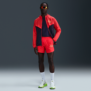 Nike Stride Dri-FIT hardloopshorts met binnenbroek voor heren (13 cm) - Rood