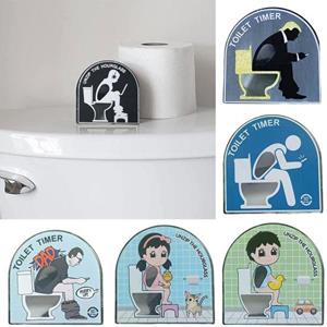 Ouzhan Toilet Zandloper 5 Minuten Decompressie Compact Toilet Zandloper Multifunctionele Timer Toilet Gadgets C