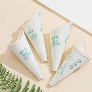Manpin 12 stuks lekvrije wegwerppapieren urinoirs, waterdichte staande urinetrechters voor openbare toiletten groen
