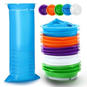 Yushena Braakzakken, braakzakken, wegwerpbare braakzakken, 1000 ml braakzakken, misselijkheidszakken, lekvrije braakzakken voor vliegtuigziekte. 10pcs paars