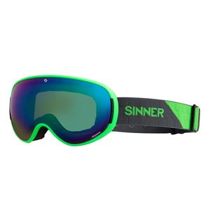 Sinner *nauders neon grn-grn mr+or sintec skibril limoen-zwart