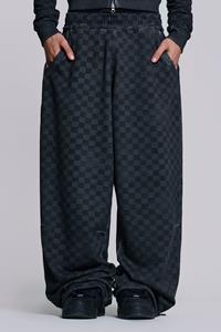 Jaded Man Checkerboard Baggy Monster Joggers