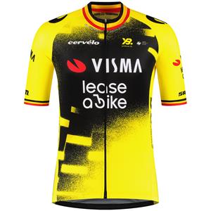 YellowB TEAM VISMA LEASE A BIKE fietsshirt met korte mouwen Wout van Aert The Wingbeat