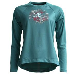 Zimtstern  Women's Braapz Shirt Print L/S - Fietsshirt, turkoois