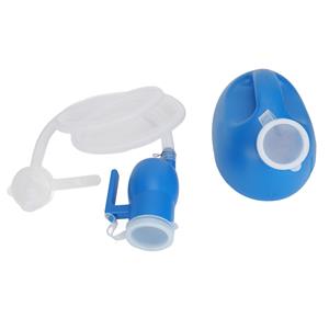ZuiyouBeauty1 Urinefles voor mannen, ouderen, 2000 ml, lange buis, morsbestendig, verzegeld deksel, afneembaar urinoir, potje, plaskan