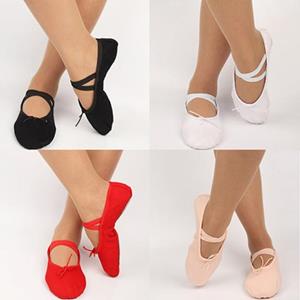 Happiness Party Kind Volwassen Canvas Zachte Ballet Dansschoenen Pointe Dans Gymnastiek Pantoffels 38 zwart