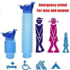 Fine products supermarket 1 st. 750 ml draagbare krimpbare urinoir, persoonlijk mobiel toiletpotje, plasfles voor buiten, auto, verkeer, kamperen