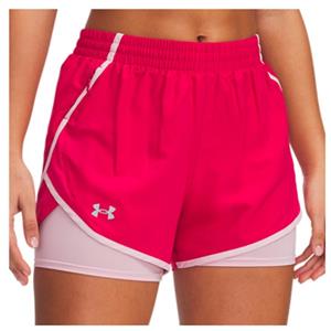 Under Armour  Women's Fly By 2-In-1 Short - Hardloopshort, roze