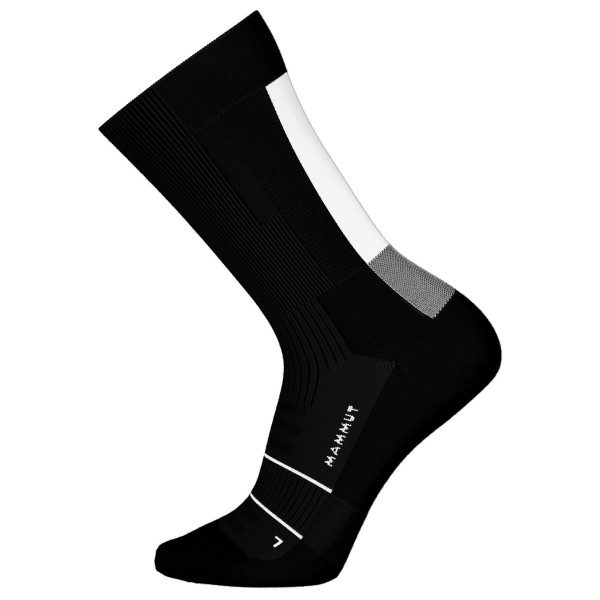 Mammut  Mountain Running Lightweight Merino Crew - Hardloopsokken, zwart