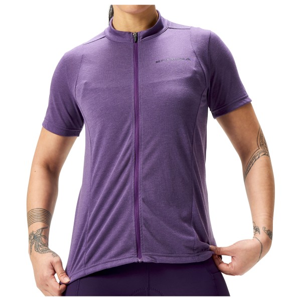 Endura  Women's Loop S/S Zipped Jersey - Fietsshirt, purper