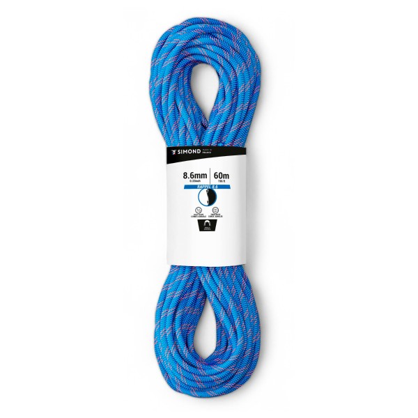 Simond  Rope Rappel 8.6 mm - Halftouw, blauw/wit