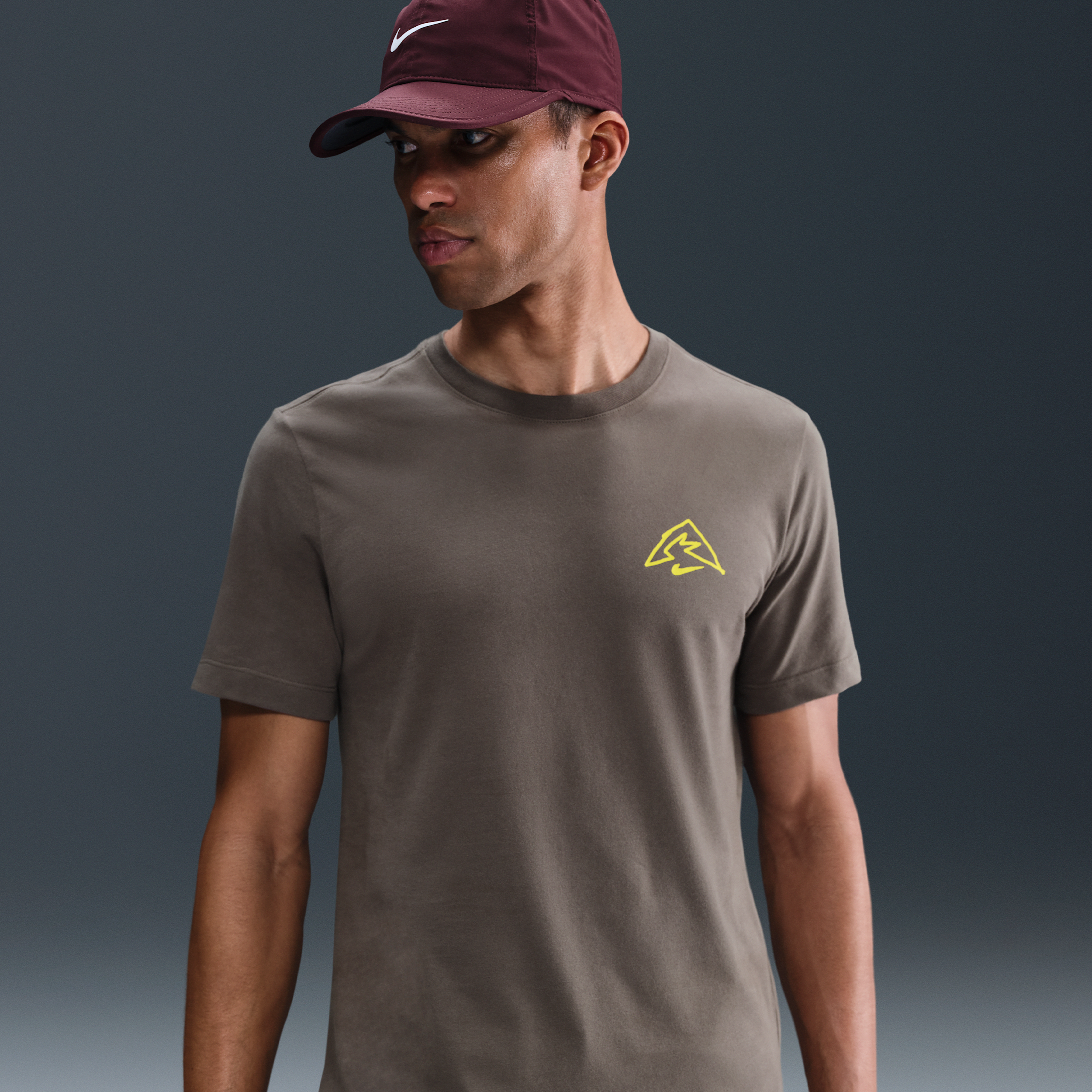 Nike Dri-FIT T-shirt voor heren - Grijs