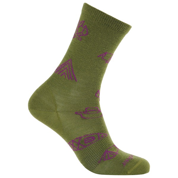 Icebreaker  Women's Merino Lifestyle UL Crew Camp Essentials - Multifunctionele sokken, olijfgroen