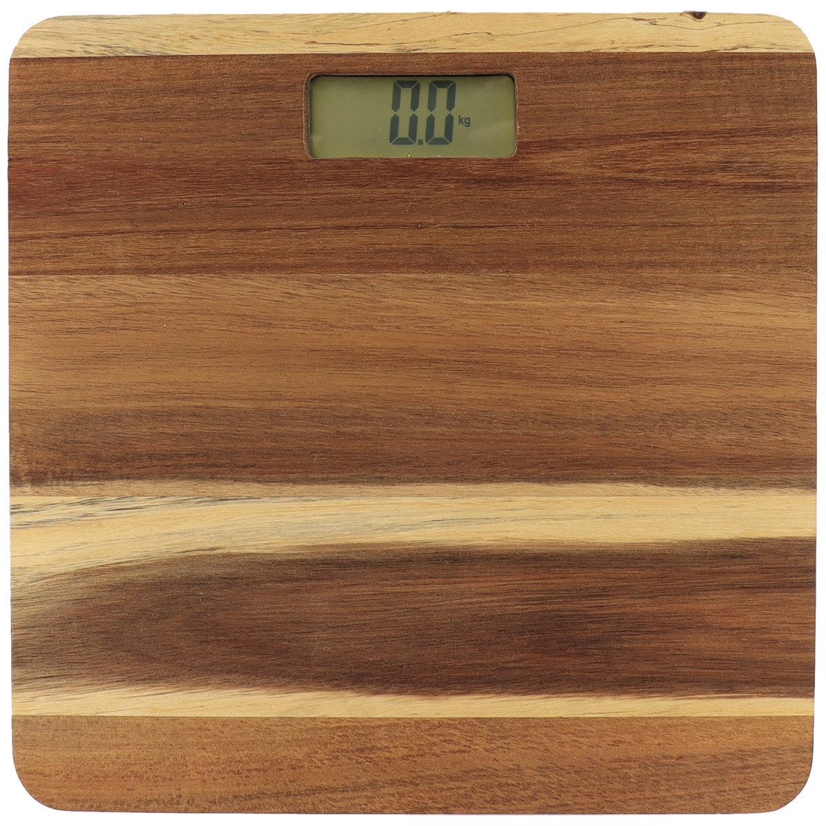 Tendance Personen weegschaal Nature - lichtbruin - acacia - 30 x 30 cm - digitaal -