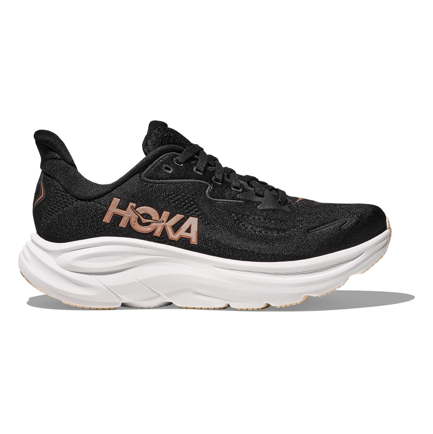 Hoka One One Hoka Clifton 10 hardloopschoenen Black/Rose Gold Dames