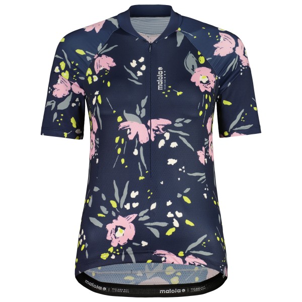 Maloja  Women's VilsaM. AOP 1/2 - Fietsshirt, blauw