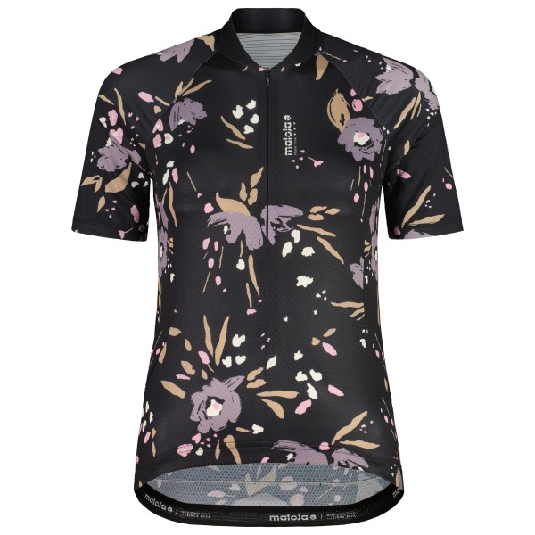 Maloja  Women's VilsaM. AOP 1/2 - Fietsshirt, zwart/grijs