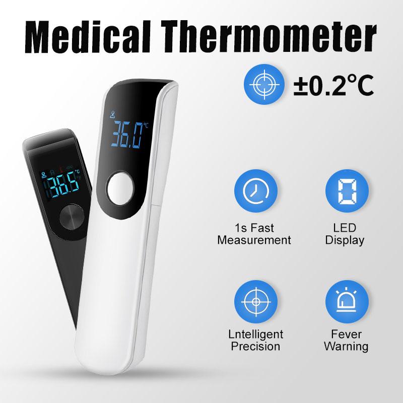 Melsya Portable Forehead Thermometer LED Display Non Contact Electronic infrared Hand Thermometer Compact Mini Household Thermometer for Adults and Children wit