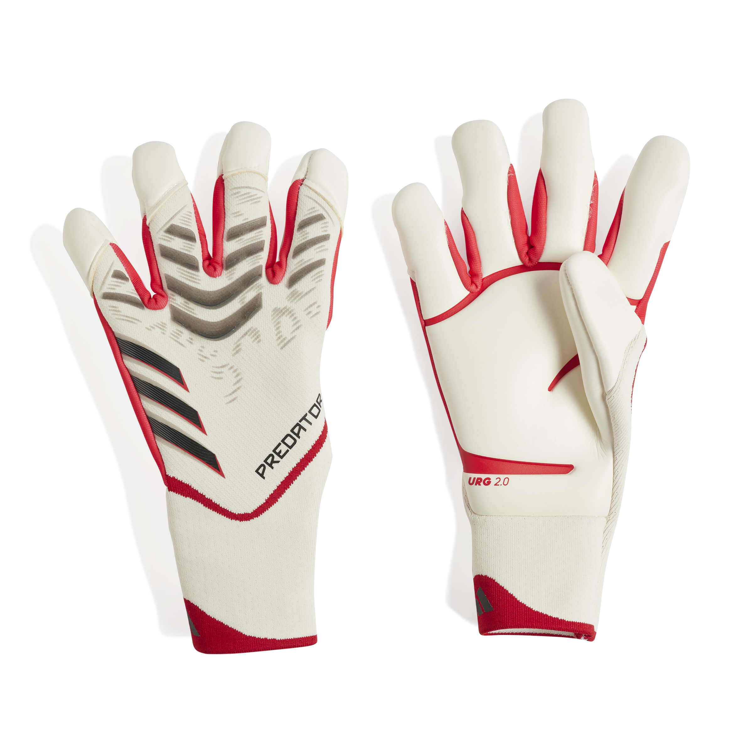 Adidas Predator GL Pro Hybrid White Red - Keepershandschoenen - Maat 9 1/2