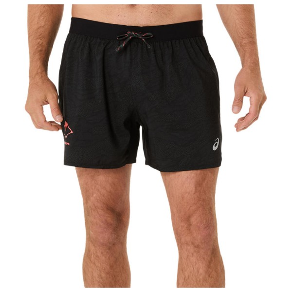 ASICS  Fujitrail All Over Print 5'' Short - Hardloopshort, zwart