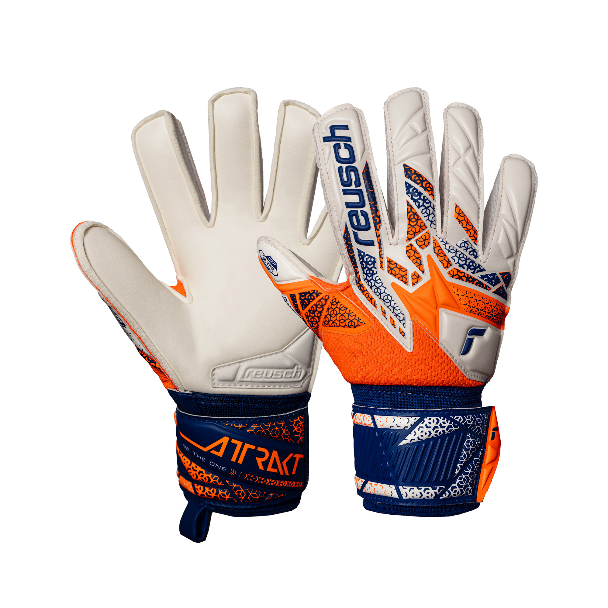 Reusch Attrakt Silver Junior Energize - Keepershandschoenen - Maat 5