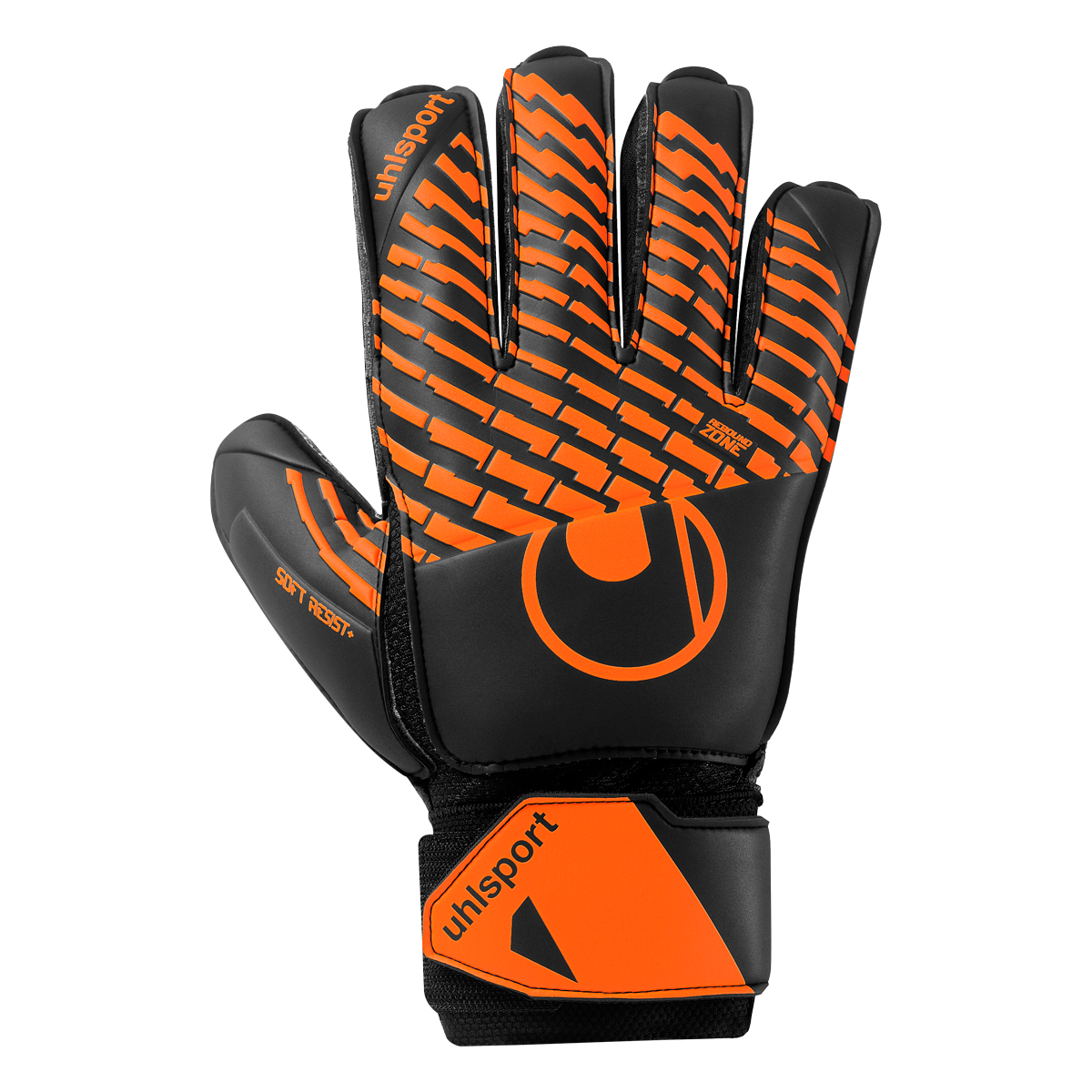 Uhlsport Uhsport Soft Resist+ Flex Frame Black Fluo Orange - Keepershandschoenen - Maat 8