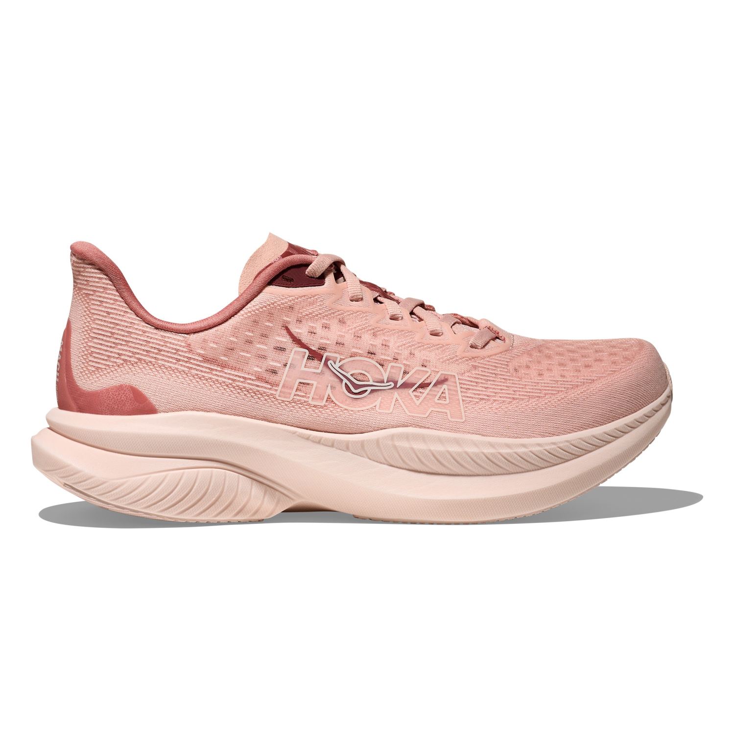 Hoka One One Hoka Mach 6 hardloopschoenen Rose Latte/Blush dames