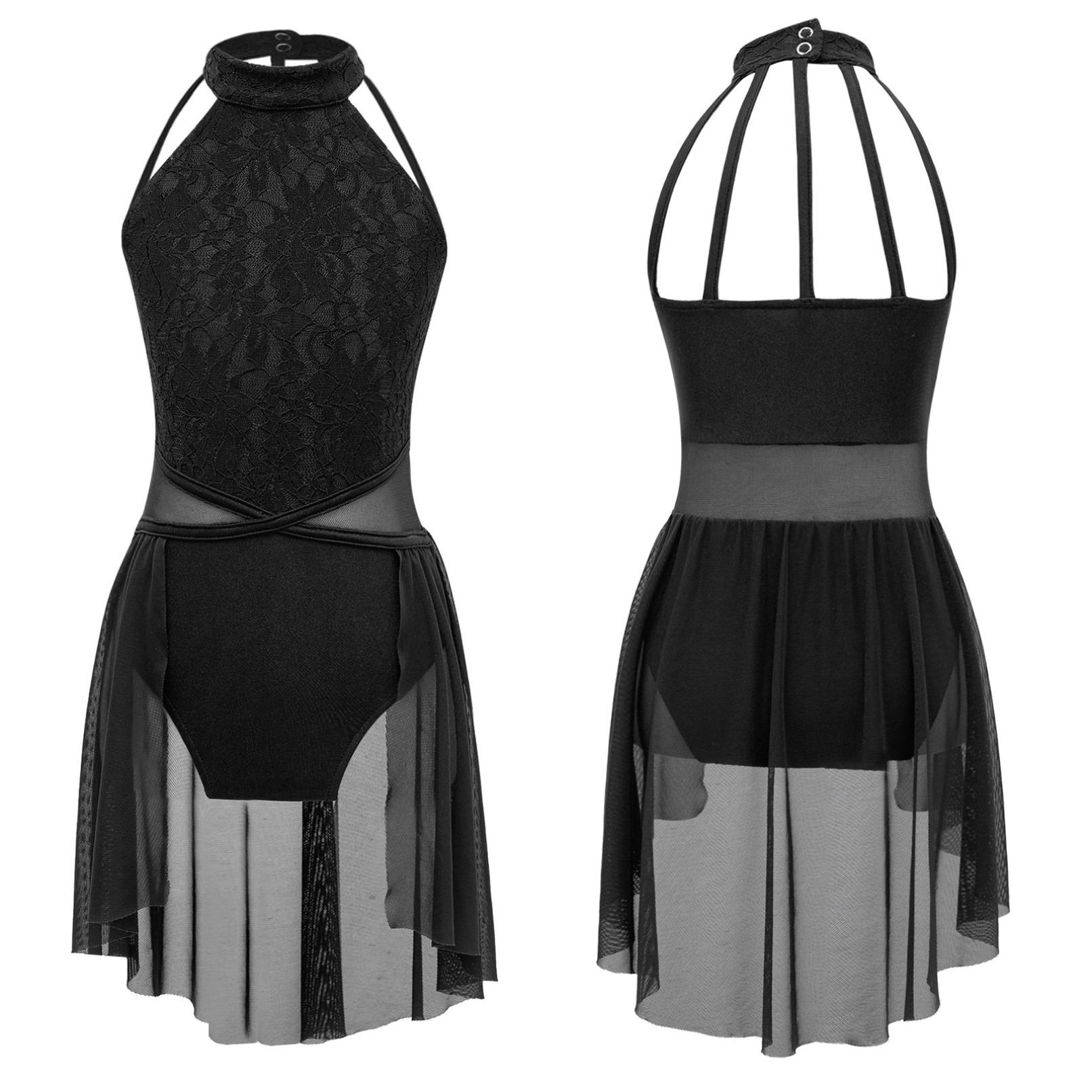 WinYing Kinderen Meisjes Lyrische Dans Jurk Pailletten Danskostuum Ballet Tutu Rok Turnpakje Danskleding Ballerina Outfit 15-16 Years paars
