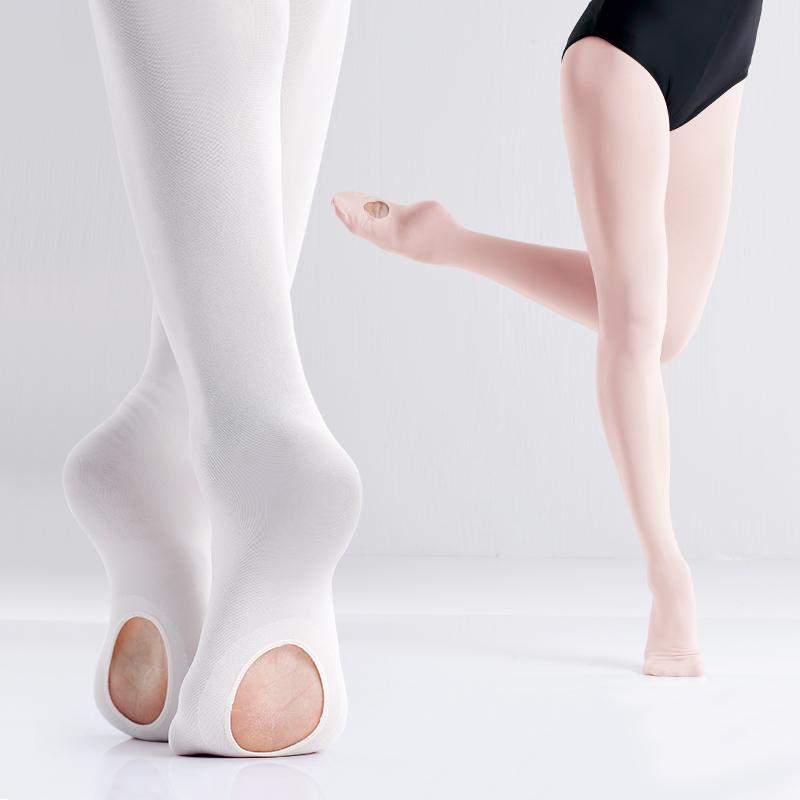 Twelve Month Balletpanty's voor meisjes 3 paar zachte overgangspanty's danspanty's naadloze balletkousen met gat 80D XXL