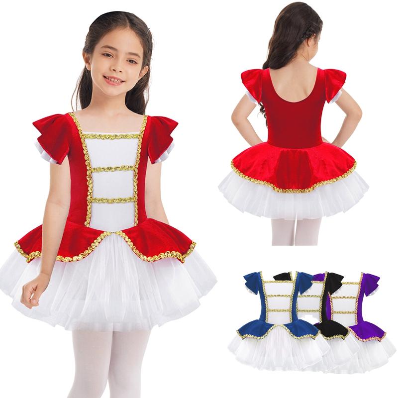 Linjinx Kinderen Meisjes Ballet Dans Jurk Gymnastiek Leotard Tutu Prinses Jurk Kinderen Podium Prestatie Kleding Kerstcadeau 15-16 Years paars