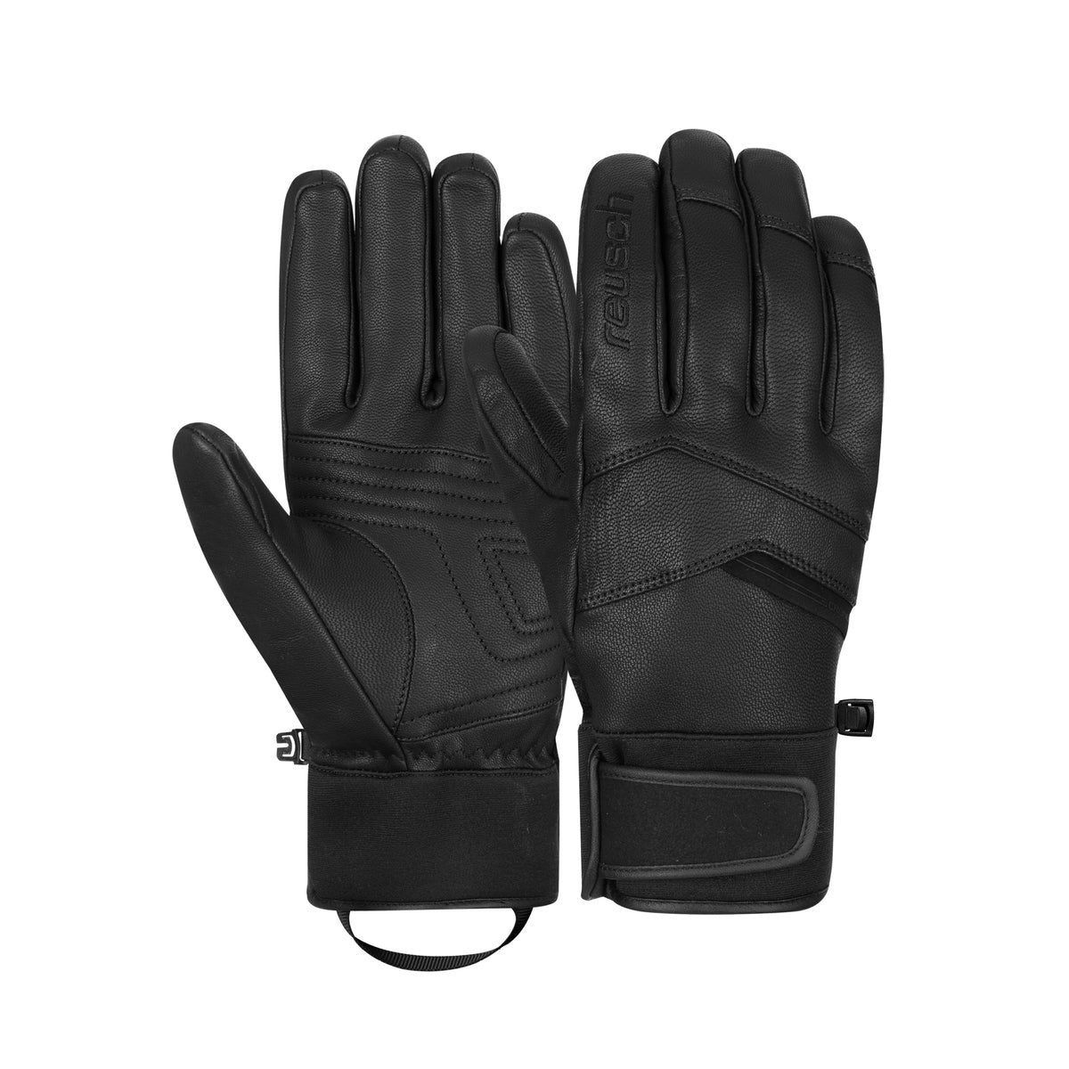 Reusch Cronon skihandschoenen leer zwart
