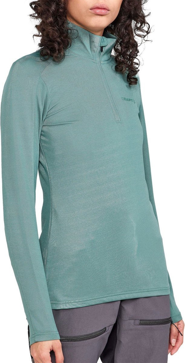Craft Core Gain Midlayer W skipully groen dames
