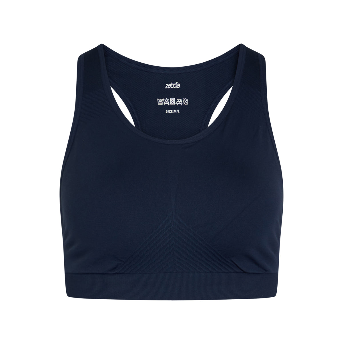 Zebdia Seamless sportBH, blauw
