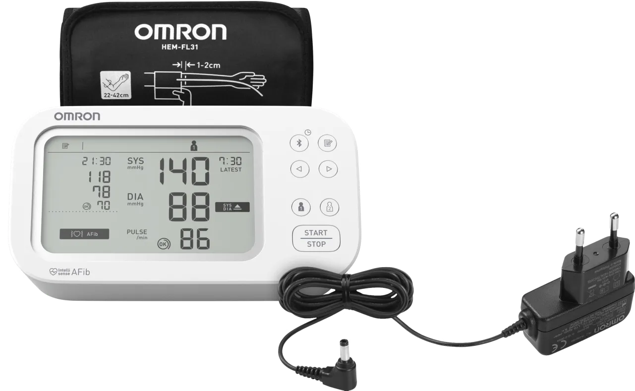Omron X7 Smart AFib + AC Adapter