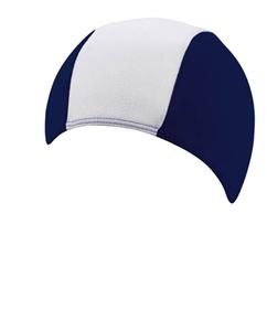 BECO jongens badmuts &VerticalLine; polyester &VerticalLine; donkerblauw/wit