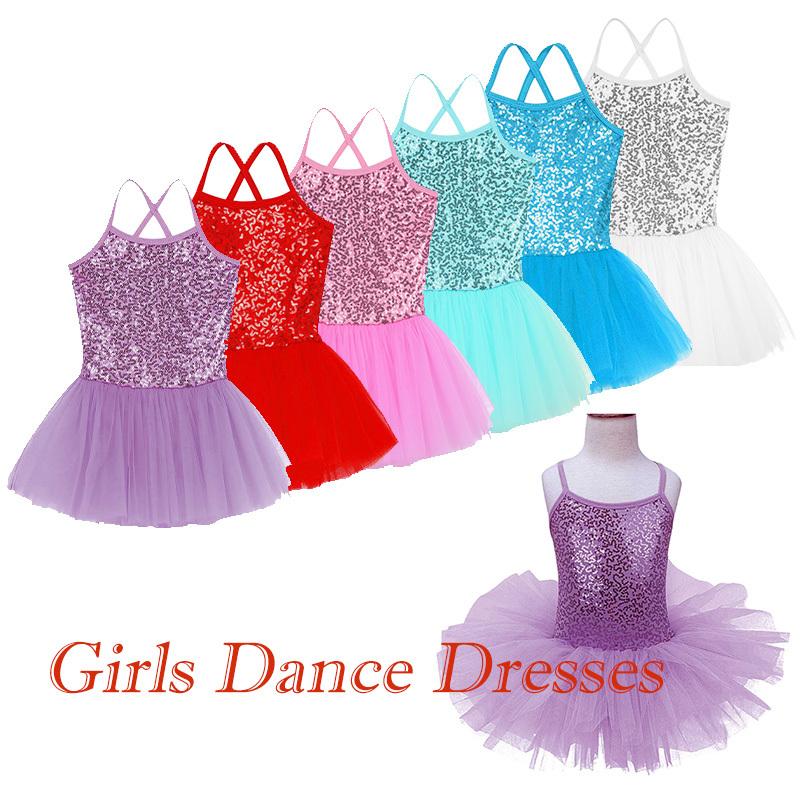 YOOJIA Kinderen Meisjes Fee Sequin Tutu Jurk Tule Ballet Rok Mouwloos Leotard Jurk Danskleding Danskleding 11-12 Years rood