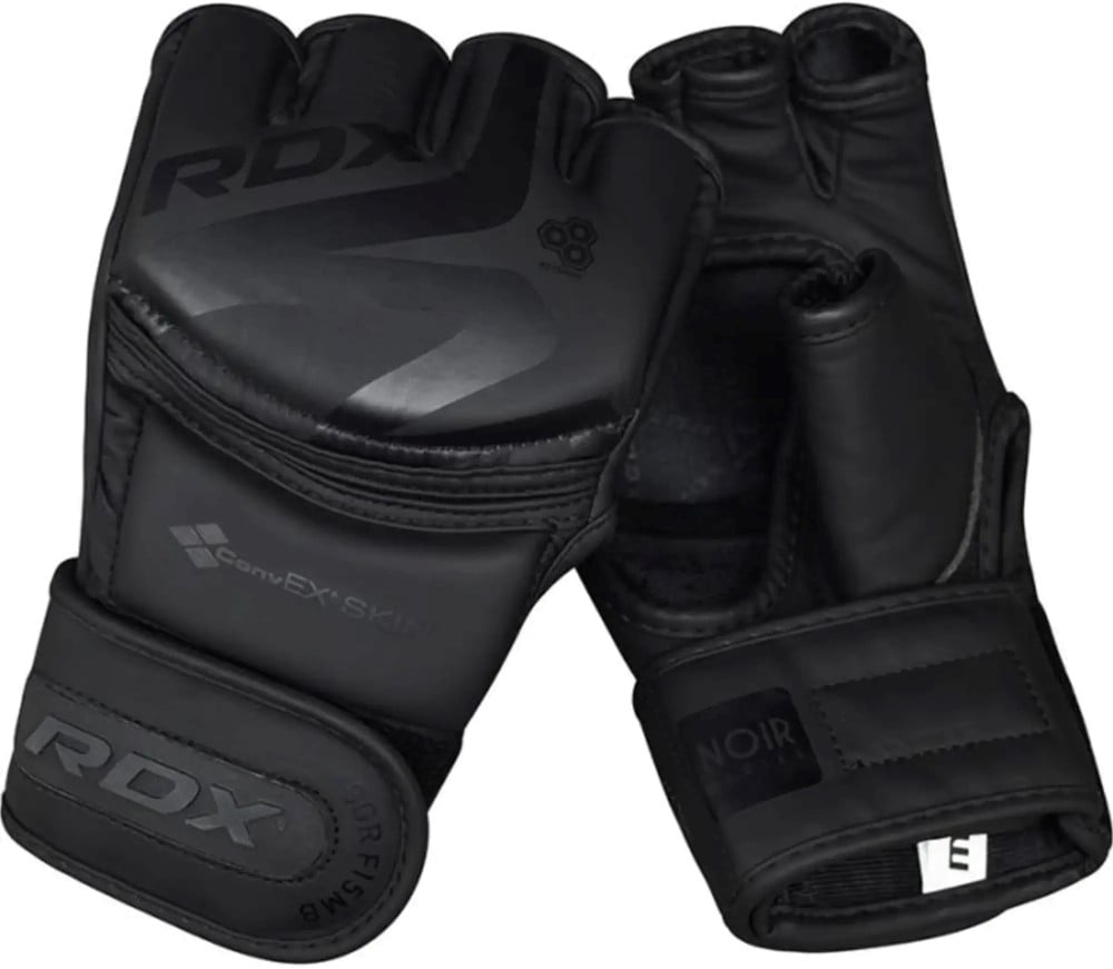 F15 Noir MMA Grappling Gloves - Zwart