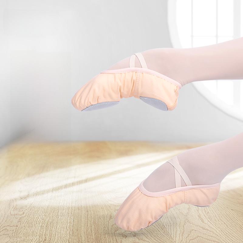 Shoes Arena Balletschoenen voor peuters, dansschoenen voor kinderen, yogaschoenen van canvas met kattenklauwen, dansschoenen met zachte zool en vetersluiting. Size 36 zwart