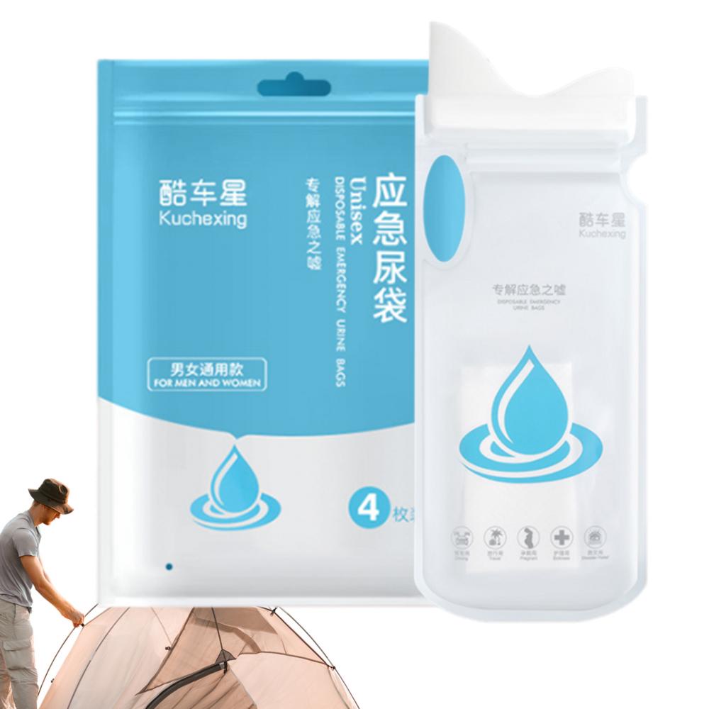 Rustic Elegance House Urinezakken voor mannen Reis 700ml Toiletzakken voor kinderen Toiletzakken voor kinderen Toilettas voor mannen Draagbaar toilet voor kamperen grijze kleur